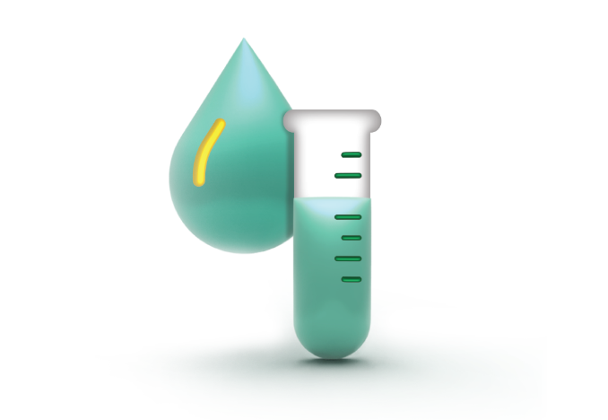 Blood sample in test tube